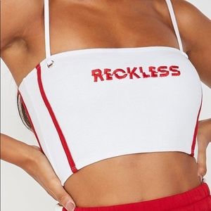 Maniere de Voir White Crop Top (Size US4/UK 8)